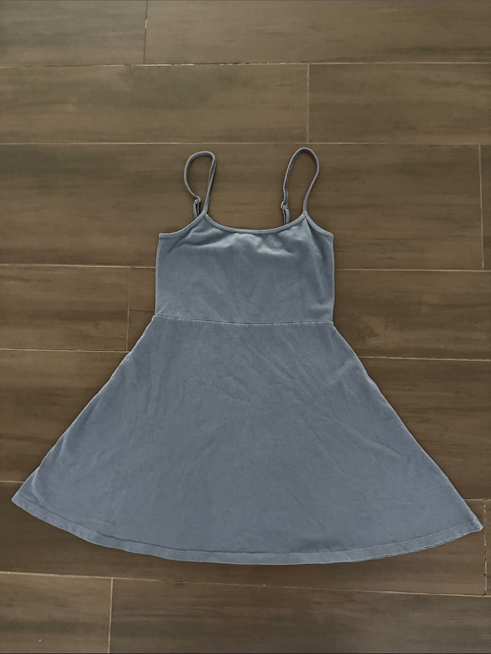 Brandy Melville Blue Spaghetti-Strap Slip Dress